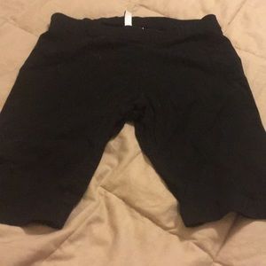 Black biker shorts